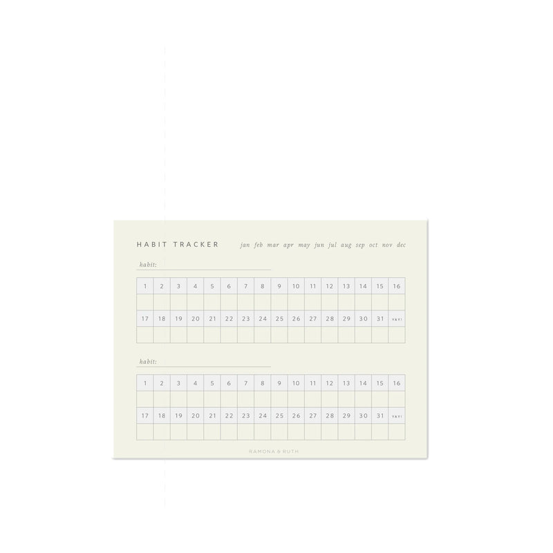 Monthly Habit Tracker